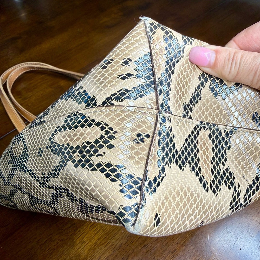 Consuela East West Tote Snake Print Bag - Picture 8 of 8